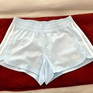 Like new. XS. Adidas, baby blue shorts. Aeroready